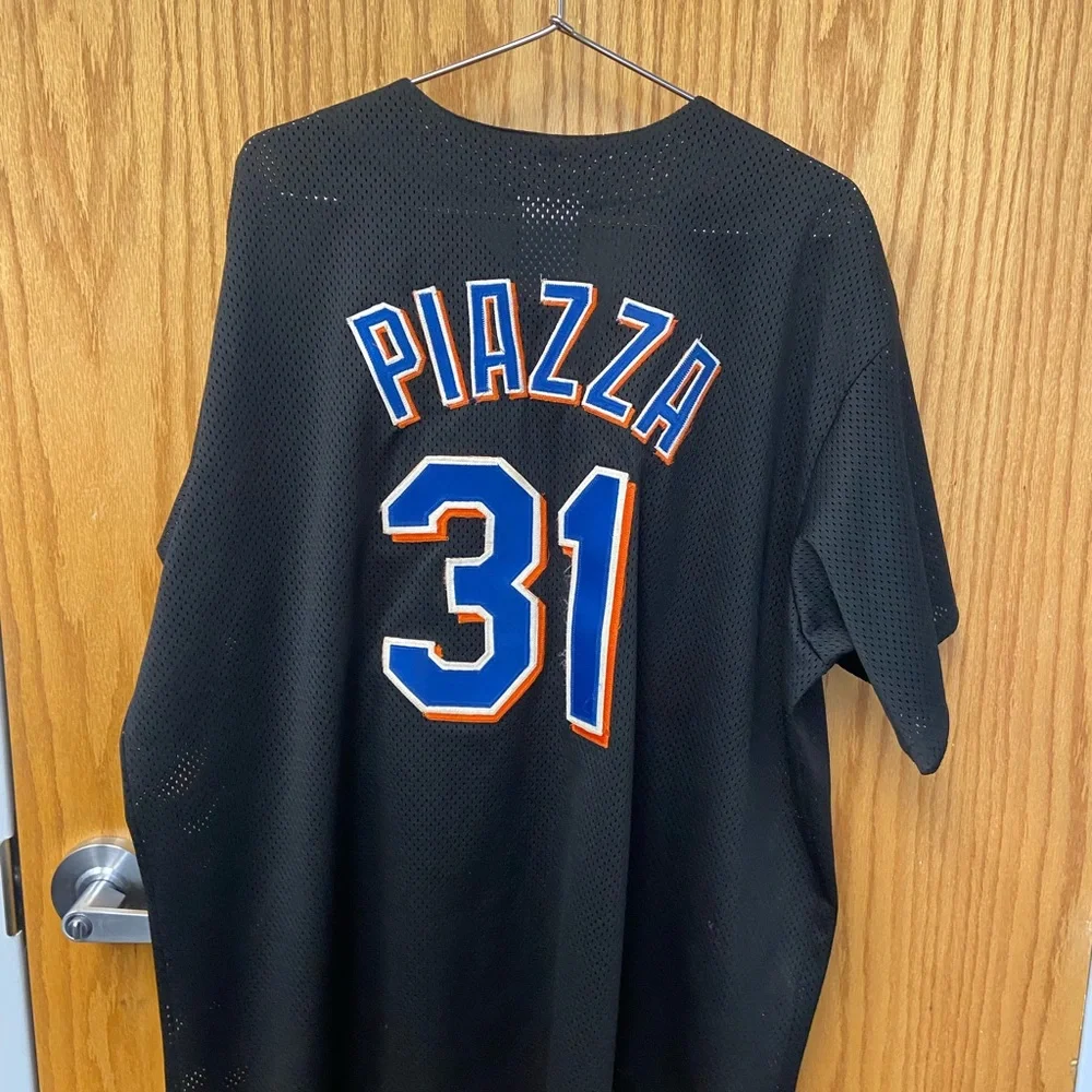 Vintage Mike Piazza #31 Mets Jersey - Picture 2 of 15